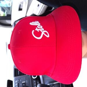 Stoli Stolichnaya Vodka Baseball Cap Snapback Red Hat Embroidered White Logo